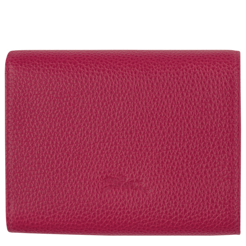 Carteiras Longchamp Le Roseau Wallet Feminino Beetroot | LC-UEDI3650