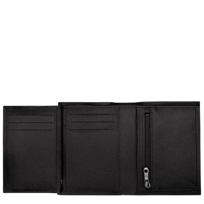 Carteiras Longchamp sur Seine Wallet Masculino Pretas | LC-PROL7565