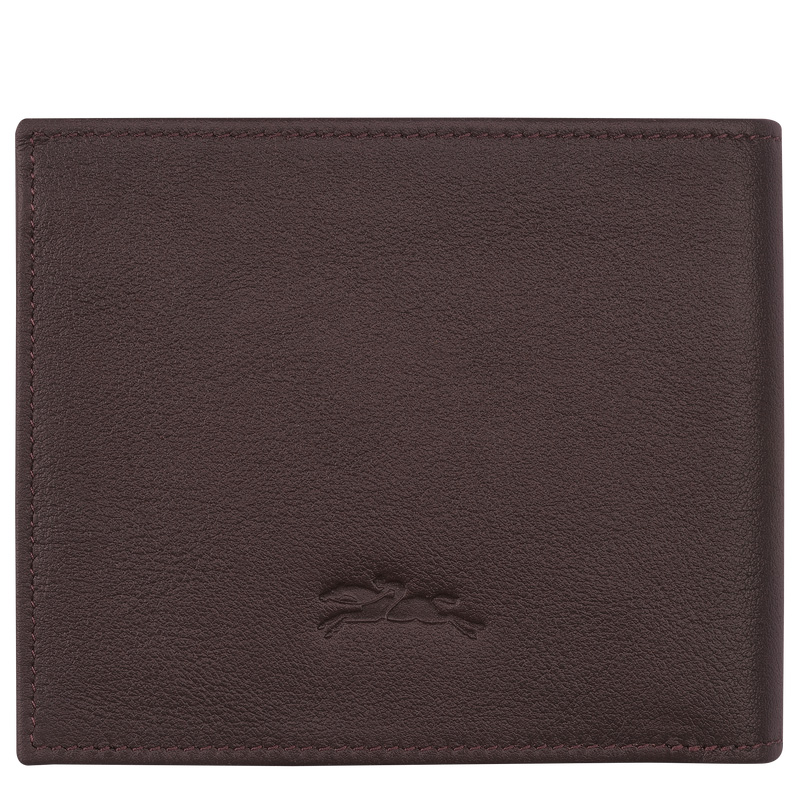 Carteiras Longchamp sur Seine Wallet Masculino Mocha | LC-XQHE1077