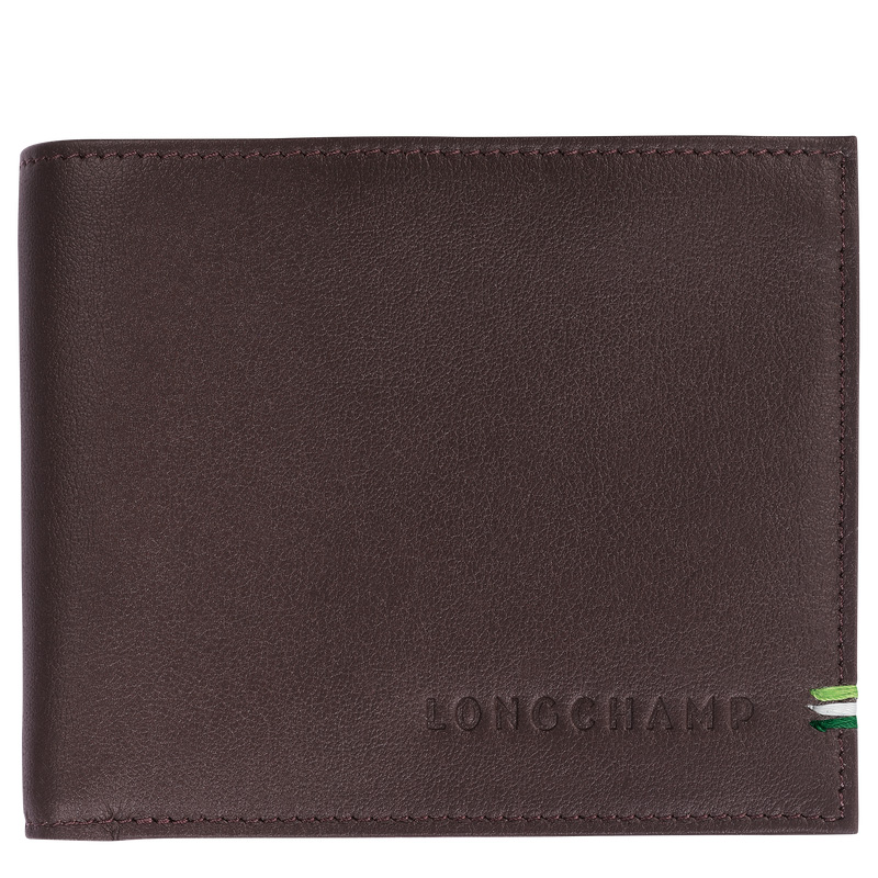Carteiras Longchamp sur Seine Wallet Masculino Mocha | LC-XQHE1077