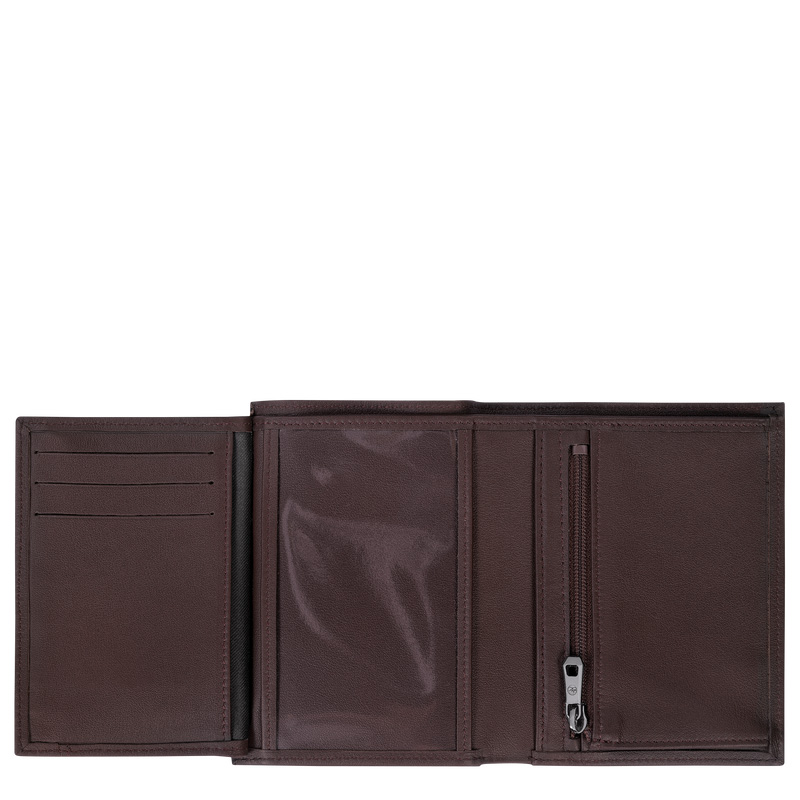 Carteiras Longchamp sur Seine Wallet Masculino Mocha | LC-NOMF2365