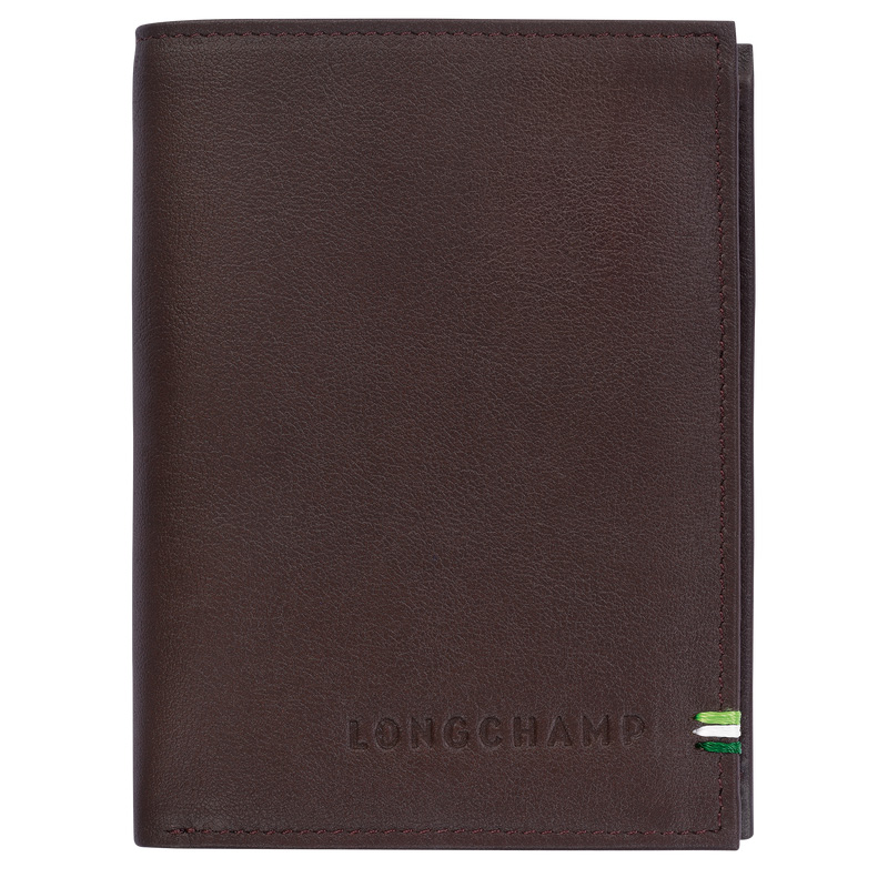 Carteiras Longchamp sur Seine Wallet Masculino Mocha | LC-NOMF2365