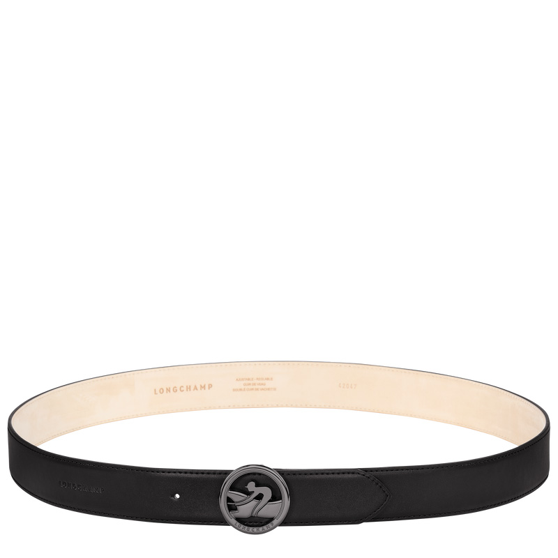 Cintos Longchamp Box-Trot Men's belt Masculino Pretas | LC-OPSN8688