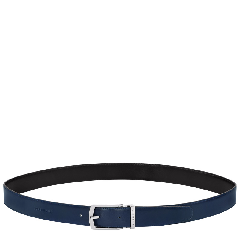 Cintos Longchamp Delta Box Masculino Black/Navy | LC-CBBG0569