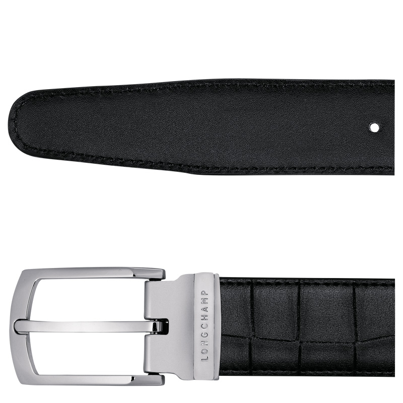Cintos Longchamp Delta Box Masculino Pretas | LC-XEOI6837