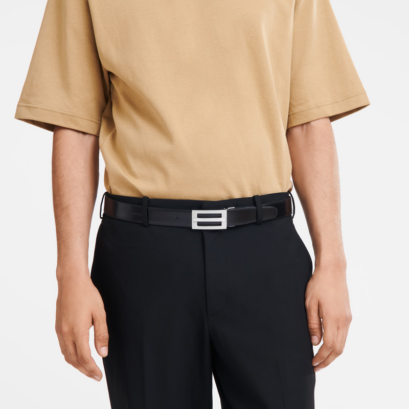 Cintos Longchamp Delta Box Masculino Pretas | LC-BIWH0707