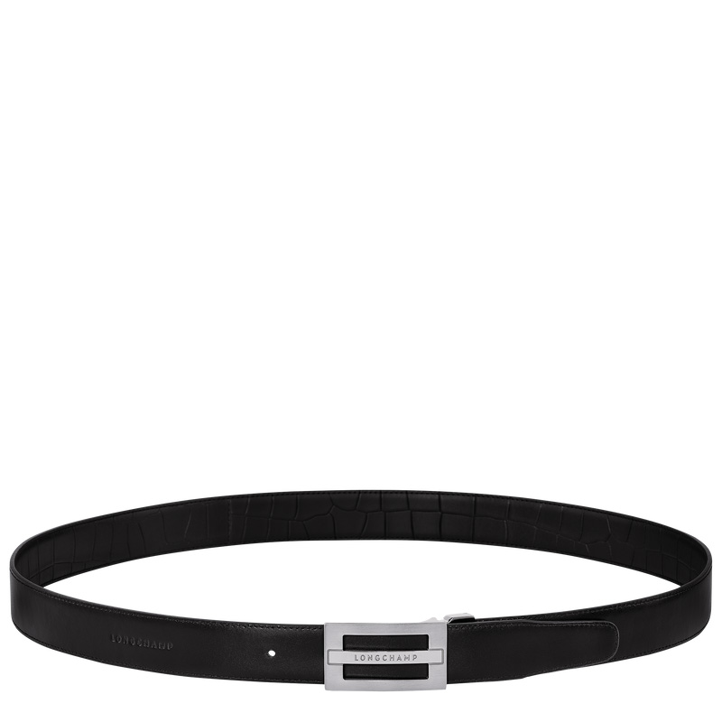 Cintos Longchamp Delta Box Men's belt Masculino Pretas | LC-UUCA0094