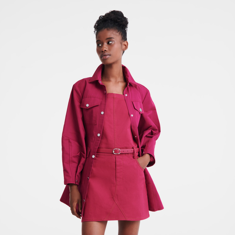 Cintos Longchamp Le Foulonné Ladies' belt Feminino Beetroot | LC-DUTF1168