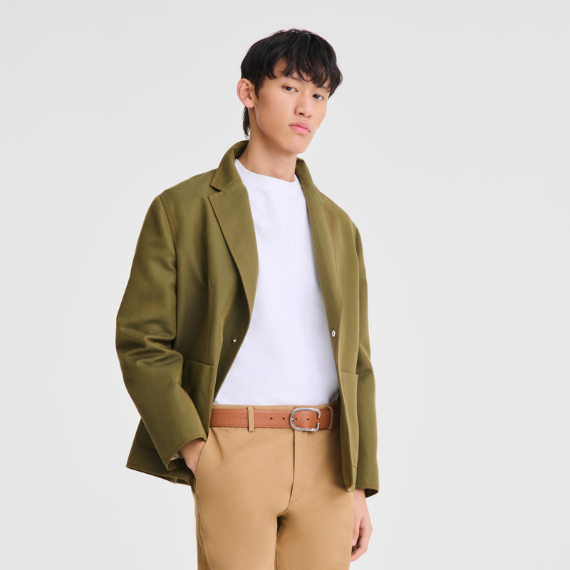 Cintos Longchamp Le Foulonné Men's belt Masculino Caramel | LC-ZWWT2240