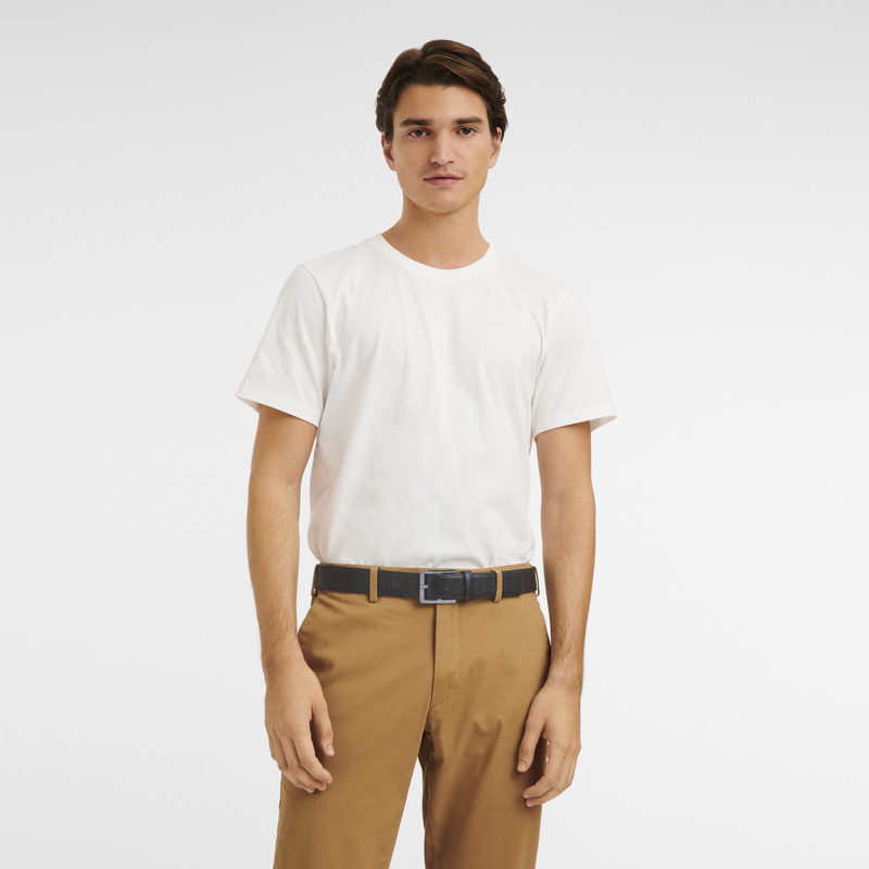 Cintos Longchamp Le Pliage Men's belt Masculino Pretas | LC-RSIB7878
