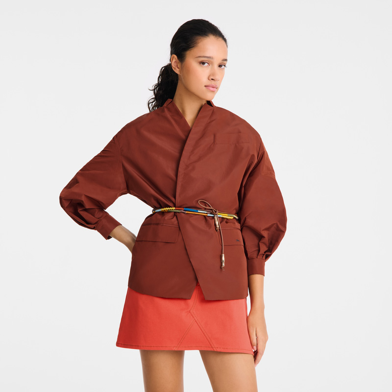 Cintos Longchamp Longfriend Ladies' belt Feminino Marrom | LC-EPNW6727