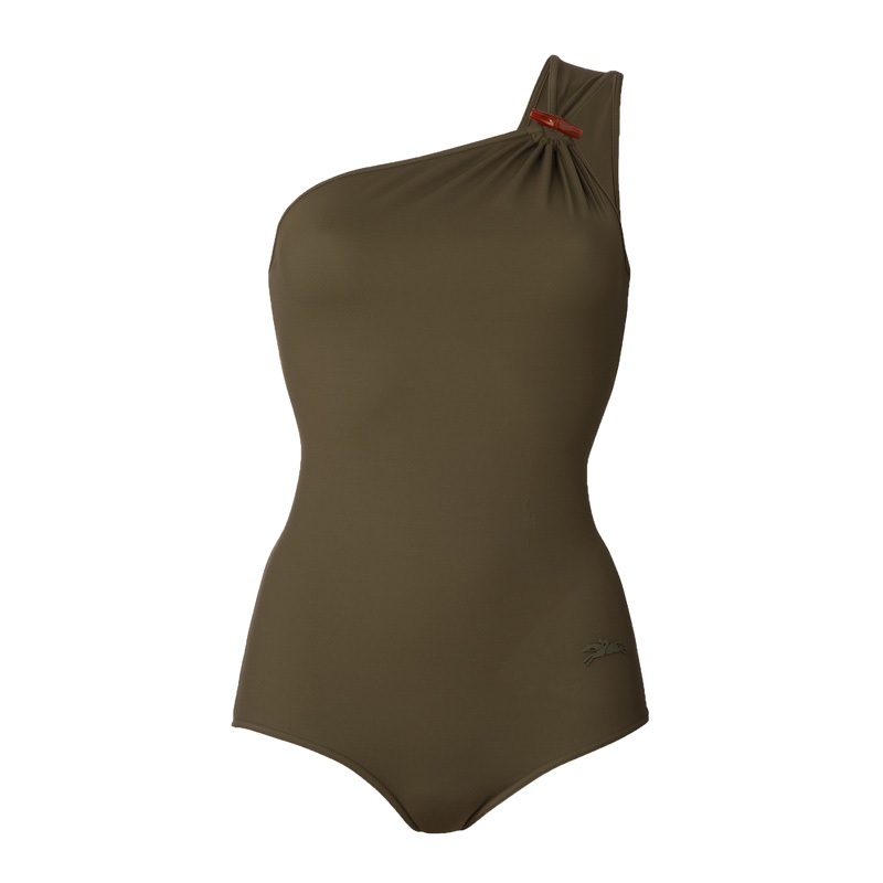 Fato de Banho Longchamp Swimsuit Feminino Caqui | LC-HMAO8098