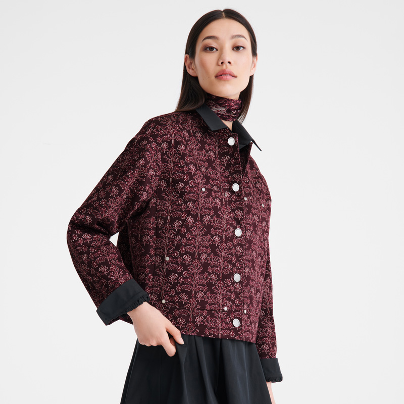 Jaquetas Longchamp Jacket Feminino Eggplant | LC-DGLQ9875