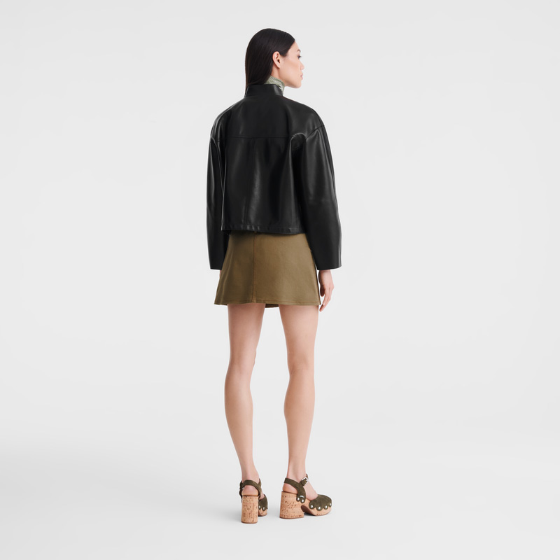 Jaquetas Longchamp Jacket Feminino Pretas | LC-DDJI4278