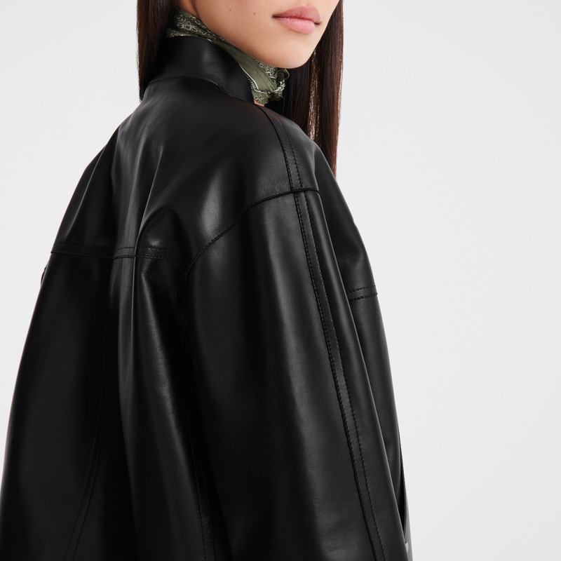 Jaquetas Longchamp Jacket Feminino Pretas | LC-DDJI4278