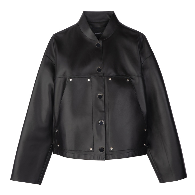 Jaquetas Longchamp Jacket Feminino Pretas | LC-DDJI4278