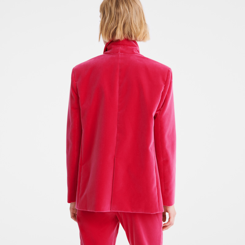 Jaquetas Longchamp Jacket Feminino Rosa | LC-REWH1666