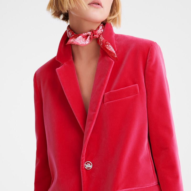 Jaquetas Longchamp Jacket Feminino Rosa | LC-REWH1666