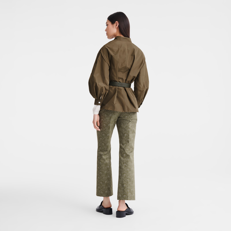 Jaquetas Longchamp Kimono jacket Feminino Artichoke | LC-JOSE7312