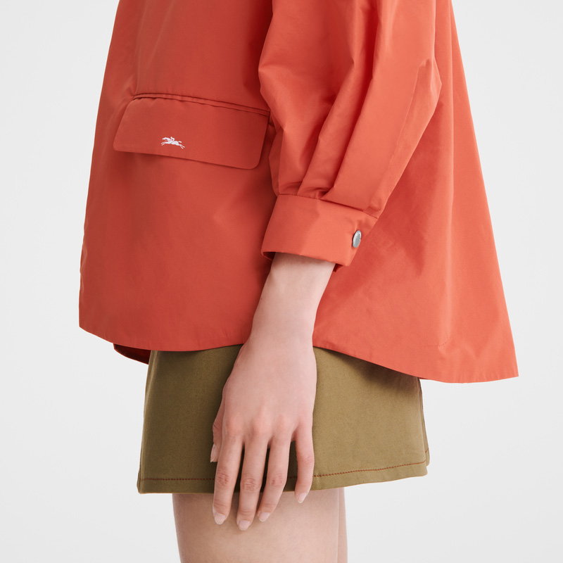Jaquetas Longchamp Kimono jacket Feminino Tomato | LC-DWDH3848