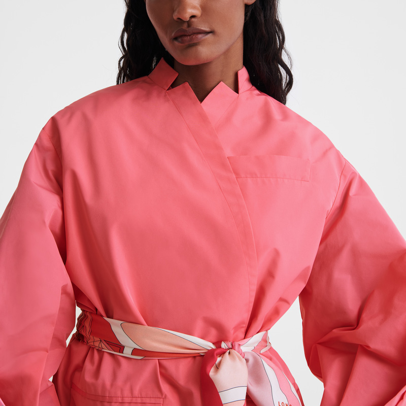 Jaquetas Longchamp Kimono jacket Feminino Marshmallow | LC-JPGL0586