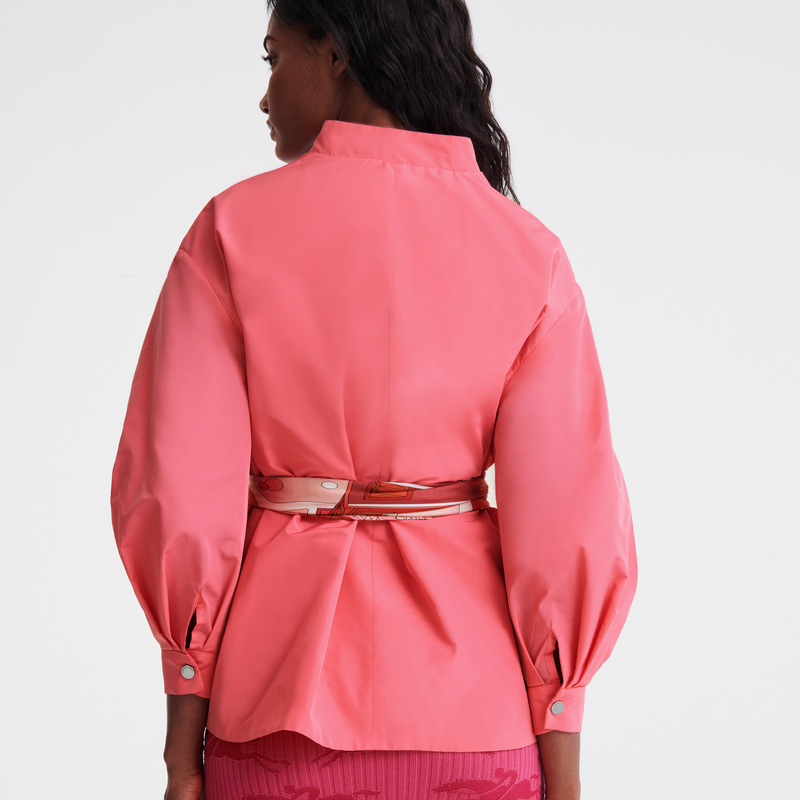 Jaquetas Longchamp Kimono jacket Feminino Marshmallow | LC-JPGL0586
