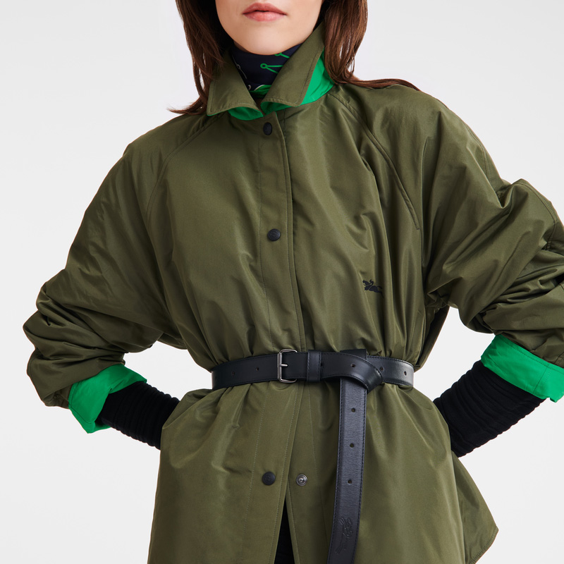 Jaquetas Longchamp Padded blouson Feminino Khaki/Green | LC-SLID7564
