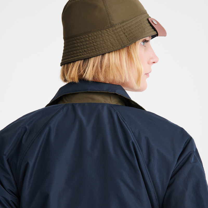 Jaquetas Longchamp Padded blouson Feminino Navy/Artichoke | LC-OUFD1440