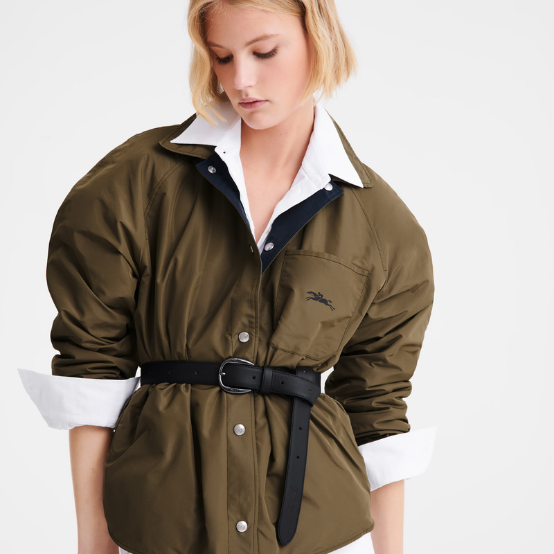 Jaquetas Longchamp Padded blouson Feminino Navy/Artichoke | LC-OUFD1440