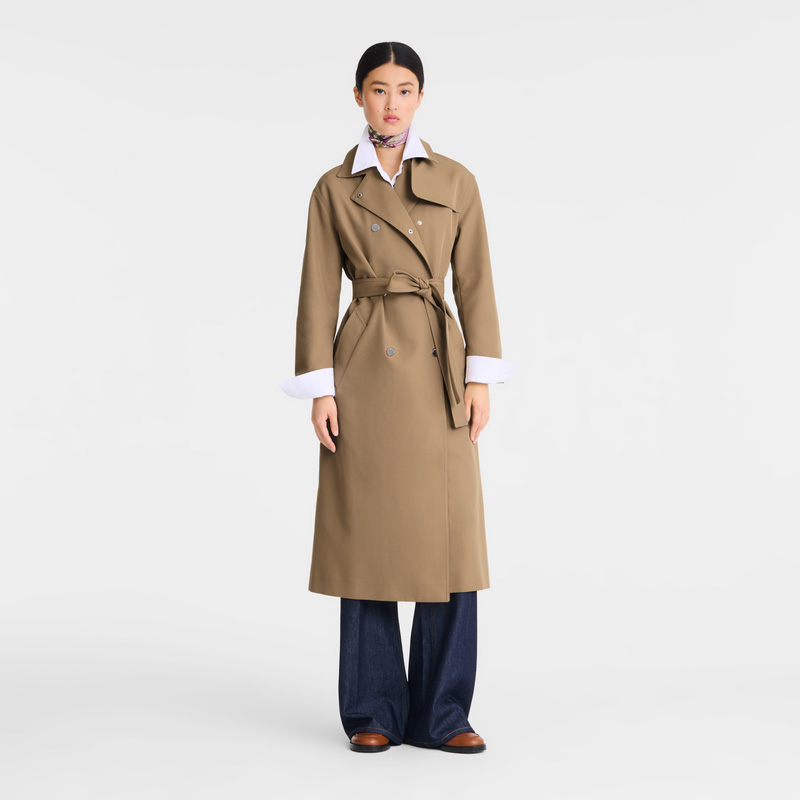 Jaquetas Longchamp Trench coat Feminino Root | LC-EVGE6669