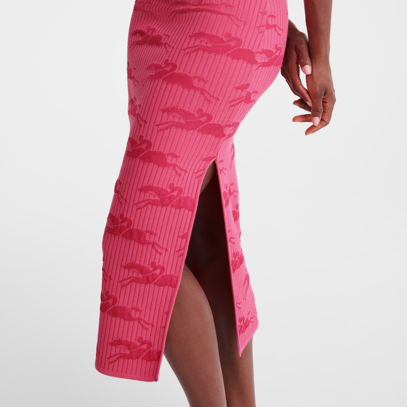 Knitwear Longchamp Midi skirt Feminino Rosa | LC-LIBS1613