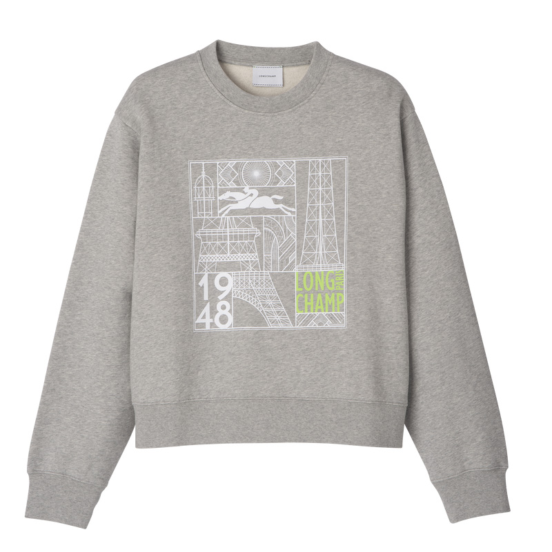 Knitwear Longchamp Sweatshirt Feminino Cinzentas | LC-EFPB0147