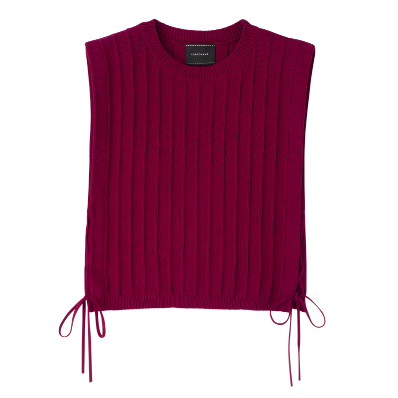 Knitwear Longchamp Top Feminino Beetroot | LC-PLTW0423