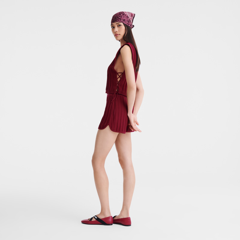 Knitwear Longchamp Top Feminino Beetroot | LC-PLTW0423