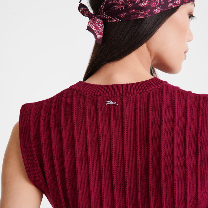 Knitwear Longchamp Top Feminino Beetroot | LC-PLTW0423