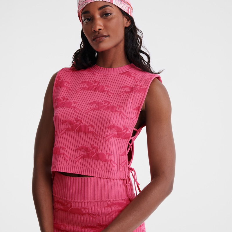Knitwear Longchamp Top Feminino Rosa | LC-URYW2969