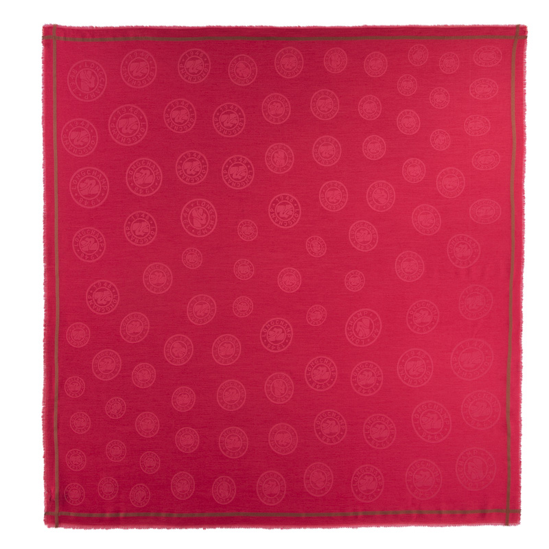 Lenços Longchamp La Médaille Shawl Feminino Magenta | LC-XMQD7471