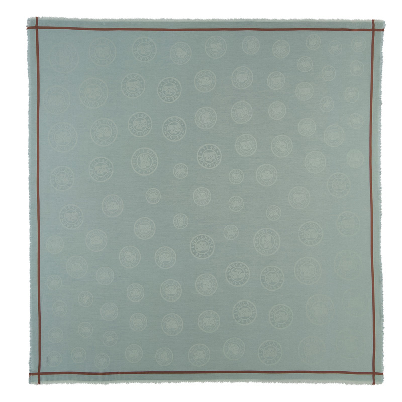 Lenços Longchamp La Médaille Shawl Masculino Vervain | LC-DEAI9666