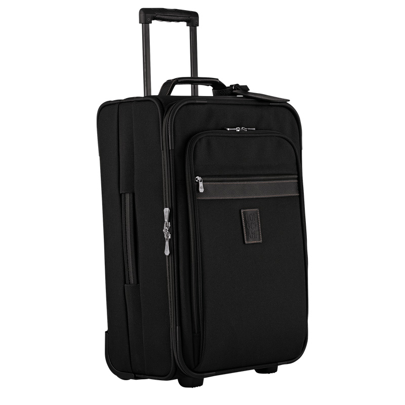 Malas De Viagem Longchamp Boxford M Carry-on Feminino Pretas | LC-PYRV9087