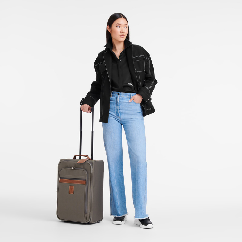 Malas De Viagem Longchamp Boxford M Carry-on Feminino Marrom | LC-MRQZ6013