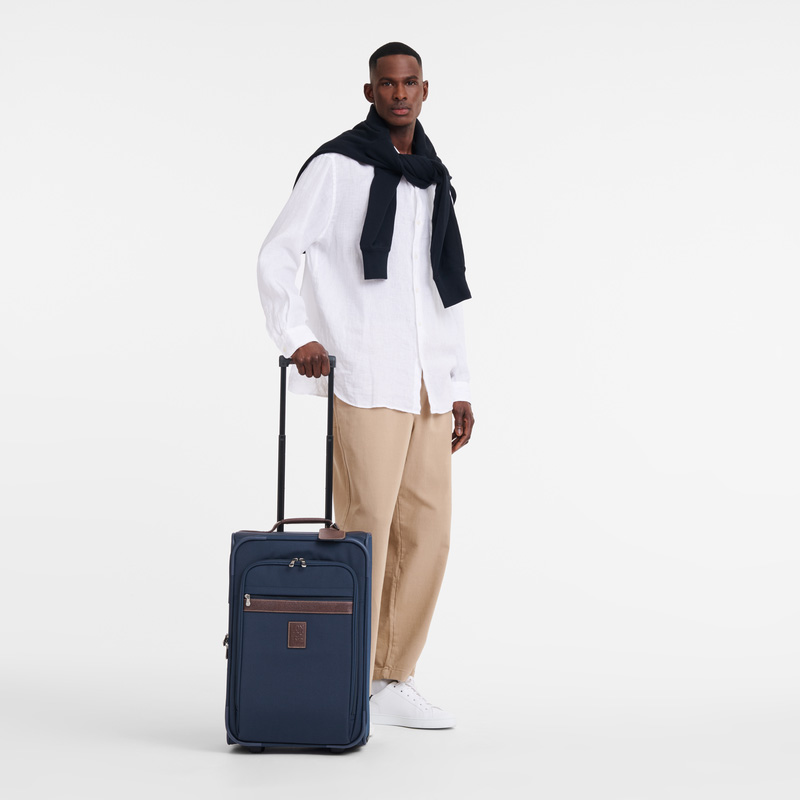 Malas De Viagem Longchamp Boxford M Carry-on Masculino Azuis | LC-LNHS4260