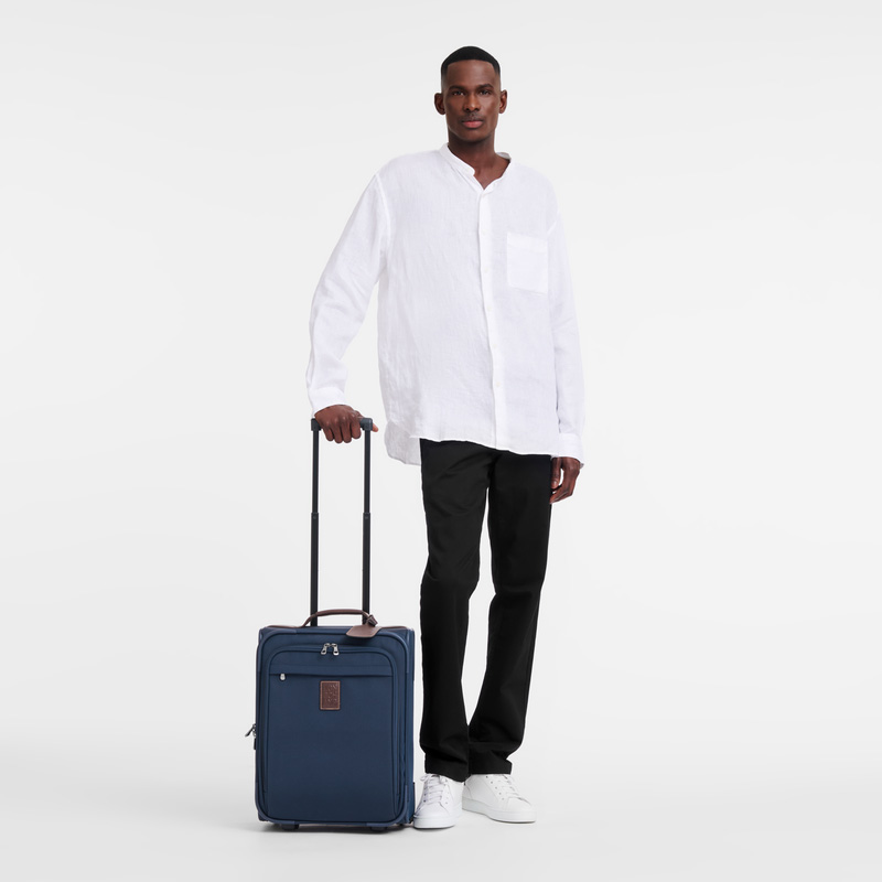 Malas De Viagem Longchamp Boxford S Carry-on Feminino Azuis | LC-LOQP7473