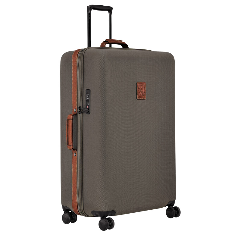 Malas De Viagem Longchamp Boxford XL Suitcase Feminino Marrom | LC-PDMS6761