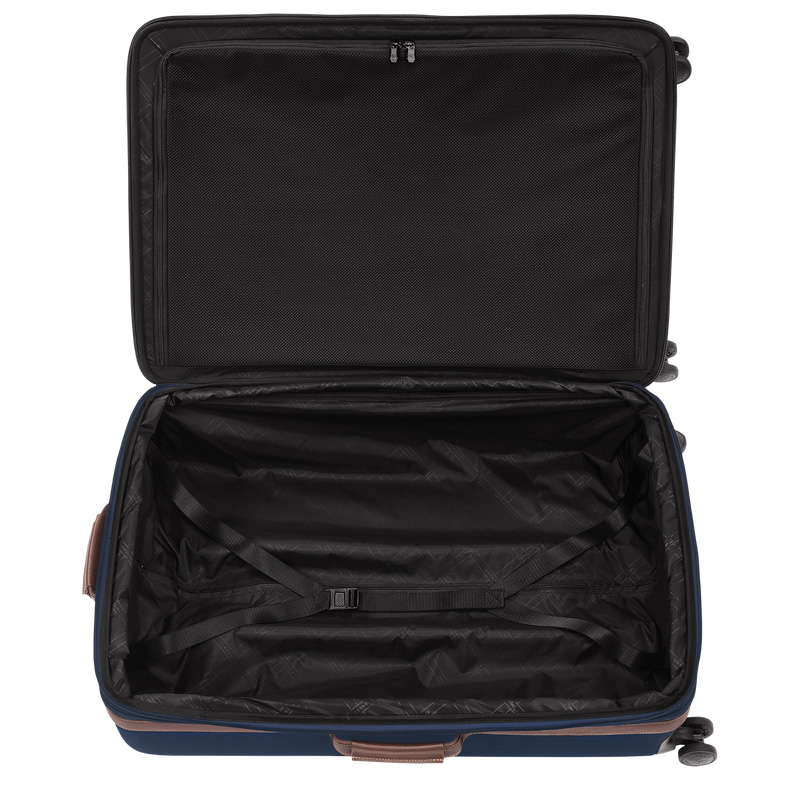Malas De Viagem Longchamp Boxford XL Suitcase Feminino Azuis | LC-BARM6520