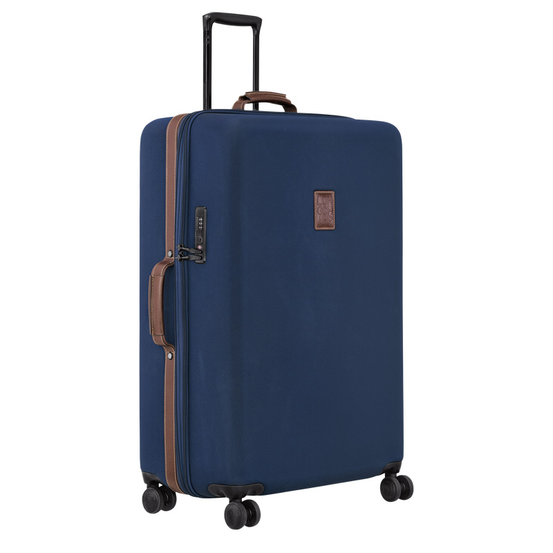 Malas De Viagem Longchamp Boxford XL Suitcase Masculino Azuis | LC-HBTQ9253