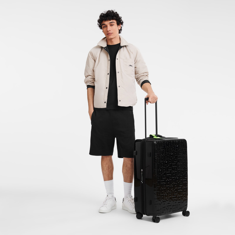 Malas De Viagem Longchamp LGP Travel L Suitcase Masculino Pretas | LC-LRLA5336