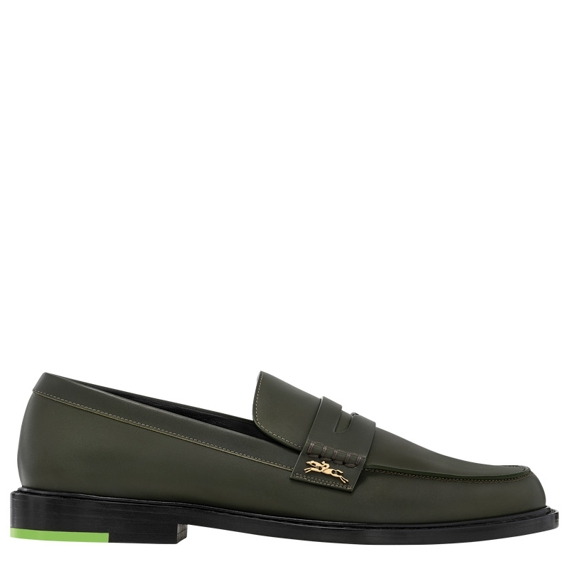 Mocassins Longchamp Au Sultan Loafer Feminino Caqui | LC-WULF4713