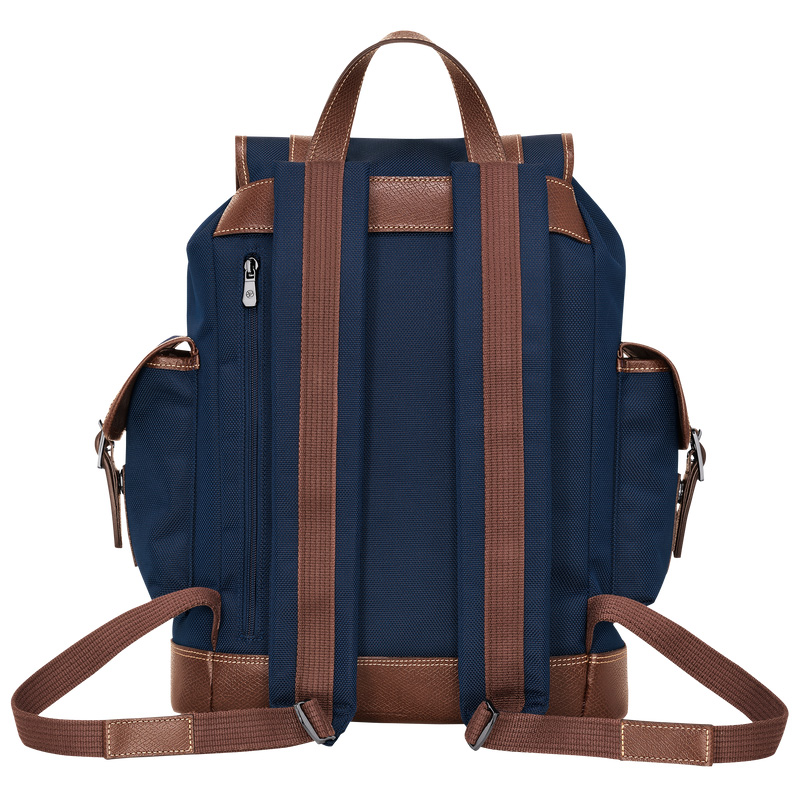 Mochilas Longchamp Boxford Backpack Masculino Azuis | LC-DIWT9499