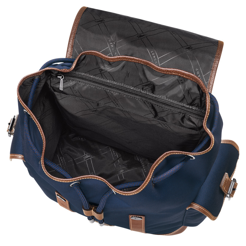 Mochilas Longchamp Boxford Backpack Masculino Azuis | LC-DIWT9499