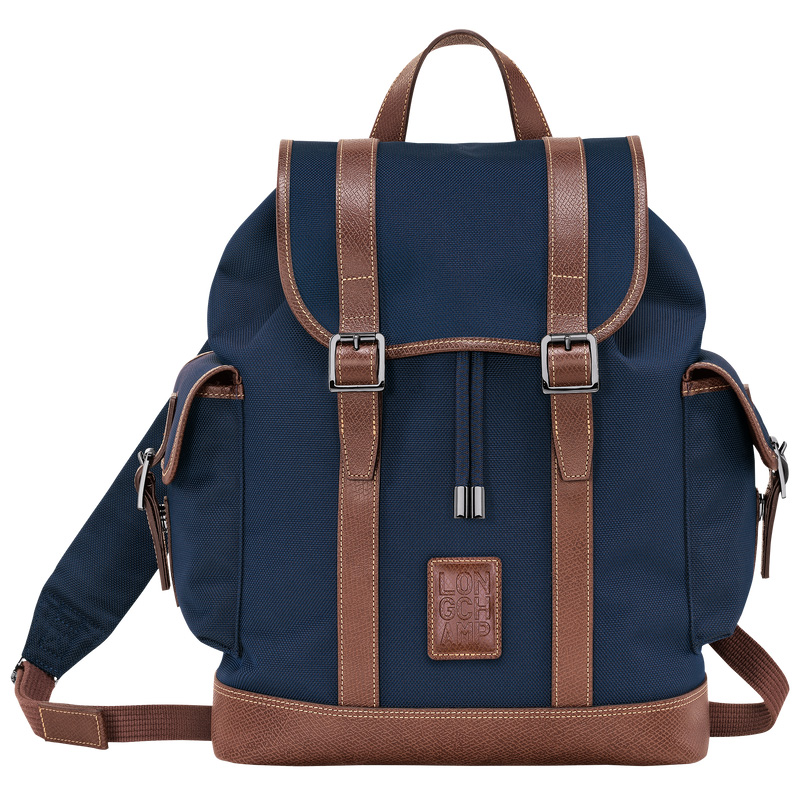 Mochilas Longchamp Boxford Backpack Masculino Azuis | LC-DIWT9499